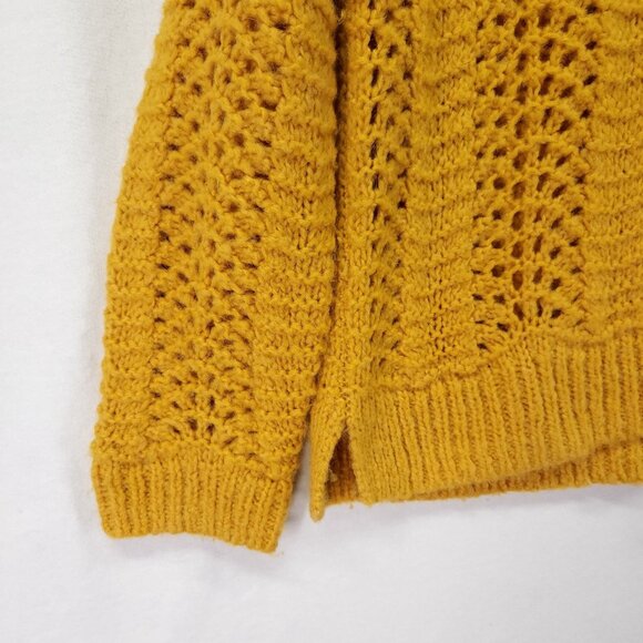 Madewell Wool Alpaca Blend Pullover Sweater Size Medium Windemere Pointelle - Picture 14 of 16